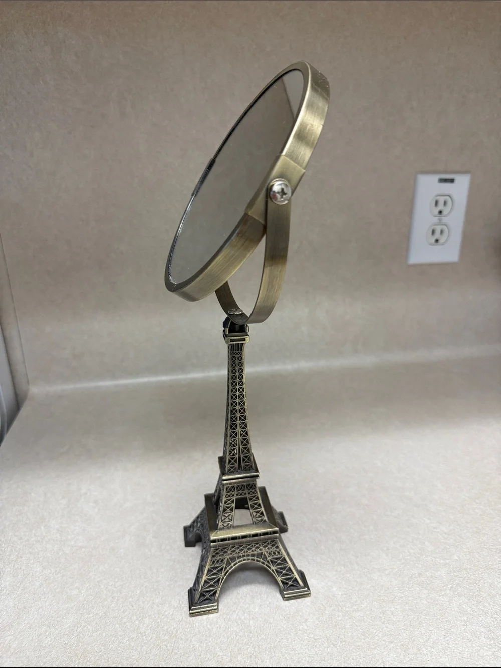 Eiffel Tower Bronze Finish Vanity Mirror - Bronze Makeup Mirror